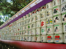 Donation of sake